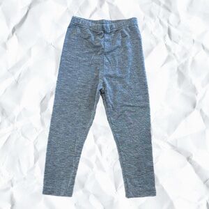 Pair of Gray Kids Leggings Perfect for Snow Under Layer Size 18 - 24 Mo Uniqlo